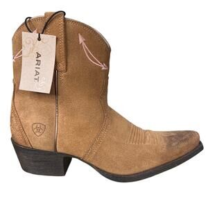 NWT Ariat Women’s Marilyn Tan leather Western Cowgirl Boots Size US 6.5 B